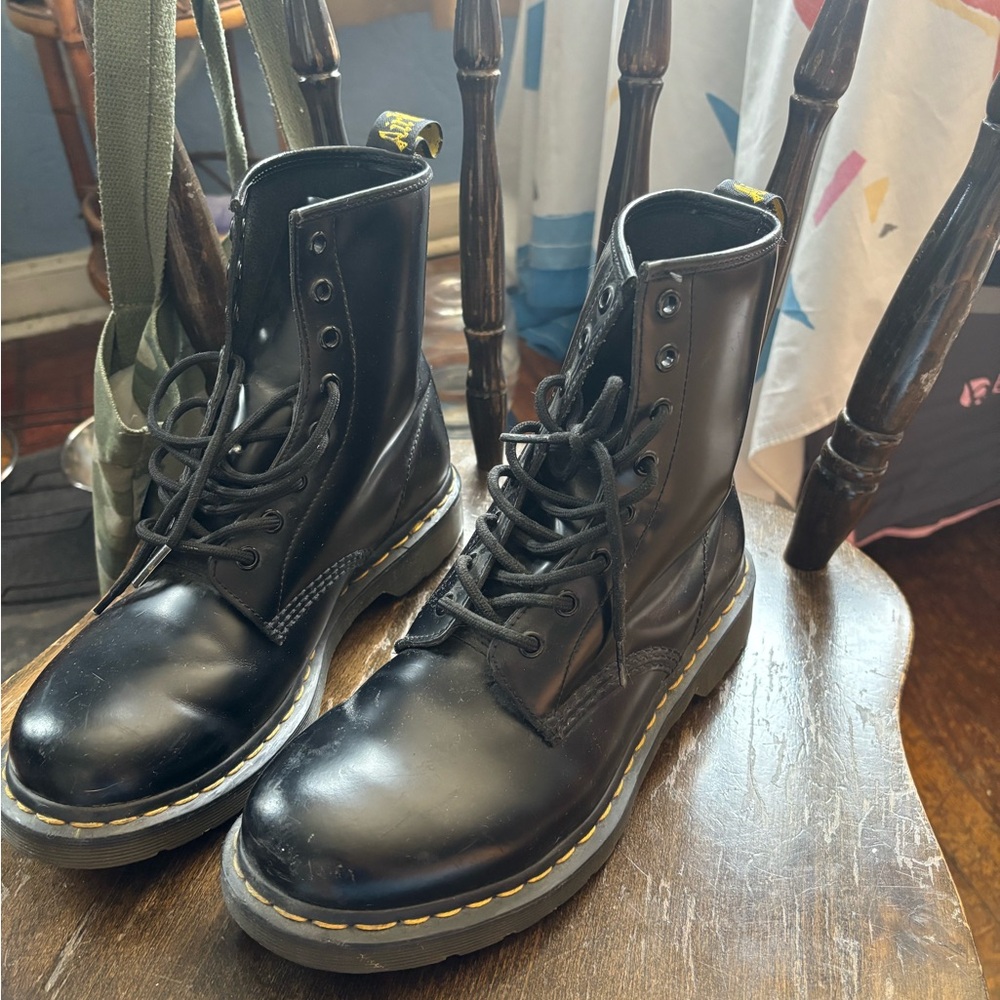 Dr. Martens Black Leather Boots
